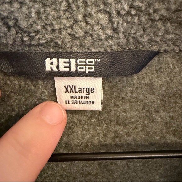 Men’s REI Gray Green Lightweight Zip Jacket, Size XXL - Picture 4 of 9